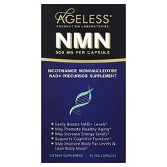 NMN（ニコチンアミドモノヌクレオチド）、500mg、ベジカプセル30粒