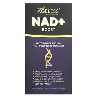 Ageless Foundation Laboratories, NAD+ Boost, 90 Veg Capsules