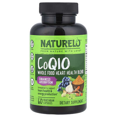 NATURELO, Coenzyme Q10, 60 Vegetarian Capsules