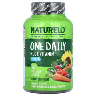NATURELO‏, מולטי-ויטמין One Daily לגברים, 120 כמוסות צמחיות