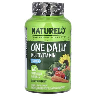 NATURELO, One Daily Multivitamin for Men, Multivitamine für Männer, 60 pflanzliche Kapseln