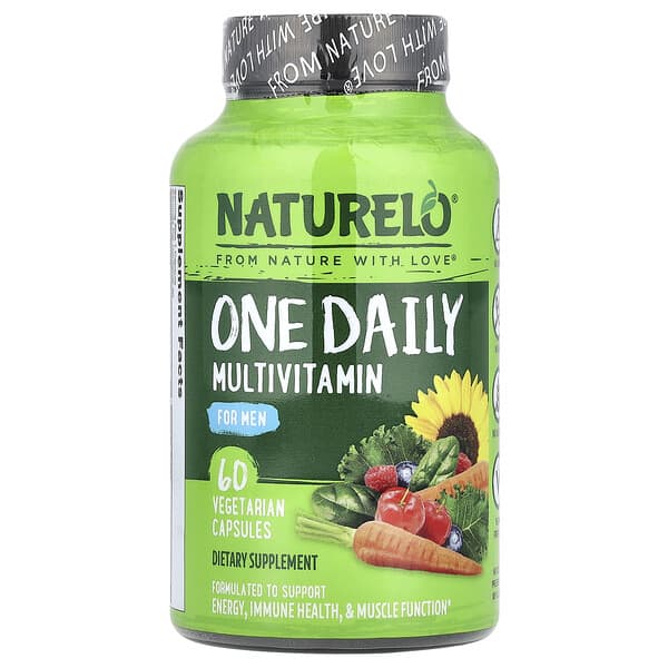 NATURELO One Daily Multivitamin for Men, 60 Vegetarian Capsules