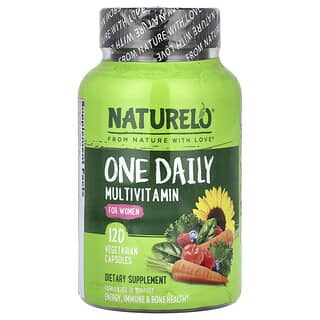 NATURELO, One Daily Multivitamin for Women, tägliches Multivitamine für Frauen, 120 pflanzliche Kapseln