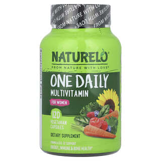 NATURELO, One Daily Multivitamin, Multivitamine für Frauen, 120 pflanzliche Kapseln