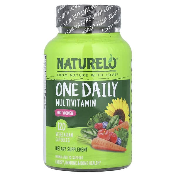 NATURELO One Daily Multivitamin, For Women, 120 Vegetarian Capsules