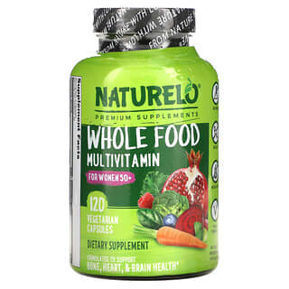 NATURELO, Whole Food Multivitamin for Women 50+, 120 Vegetarian Capsules