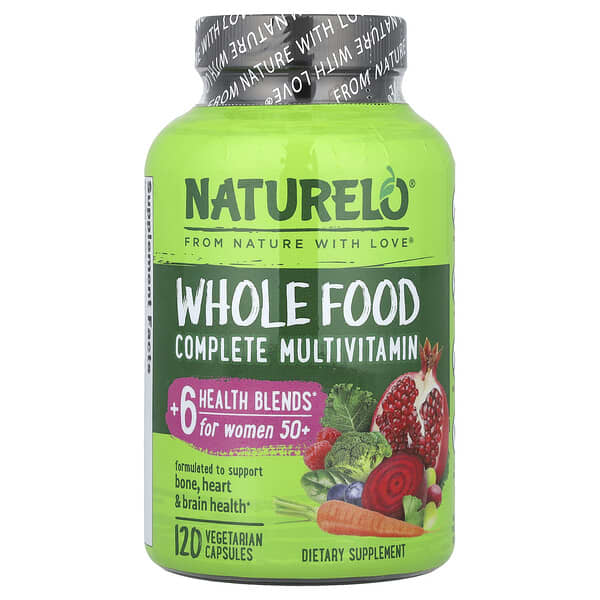 Whole Food Complete Multivitamin, For Women 50+, 120 Vegetarian Capsules
