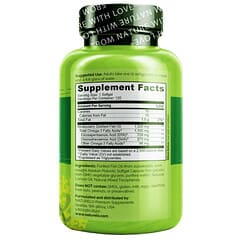 NATURELO, Omega-3 Triglyceride Fish Oil, 1,100 mg, 120 Softgels