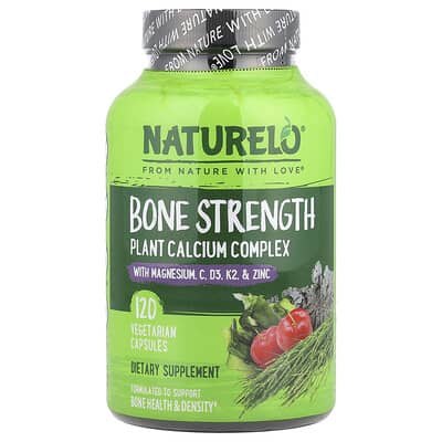 NATURELO, Bone Strength, PhytoCalcium Complex, 120 Vegetarian Capsules