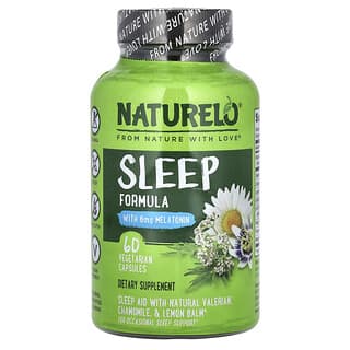 NATURELO, Sleep Formula, 60 cápsulas vegetales