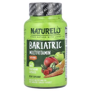 NATURELO‏, מולטי-ויטמין בריאטרי עם ברזל, 60 כמוסות צמחיות