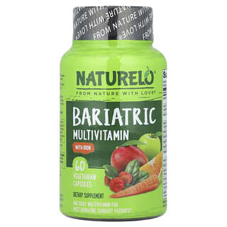 NATURELO, Bariatric Multivitamin with Iron, 60 Vegetarian Capsules