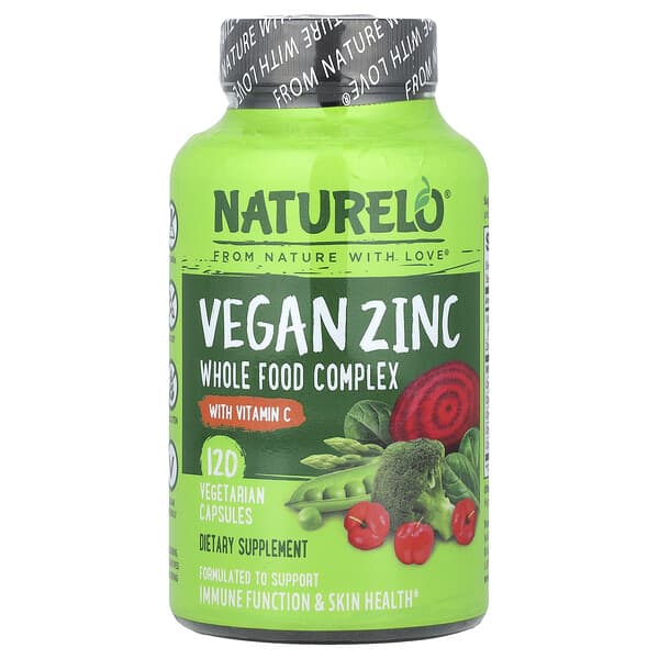Vegan Zinc With Vitamin C, 120 Vegetarian Capsules