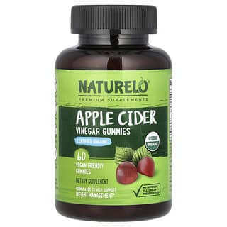 NATURELO, Жевательные мармеладки с яблочным уксусом, 60 веганских жевательных таблеток