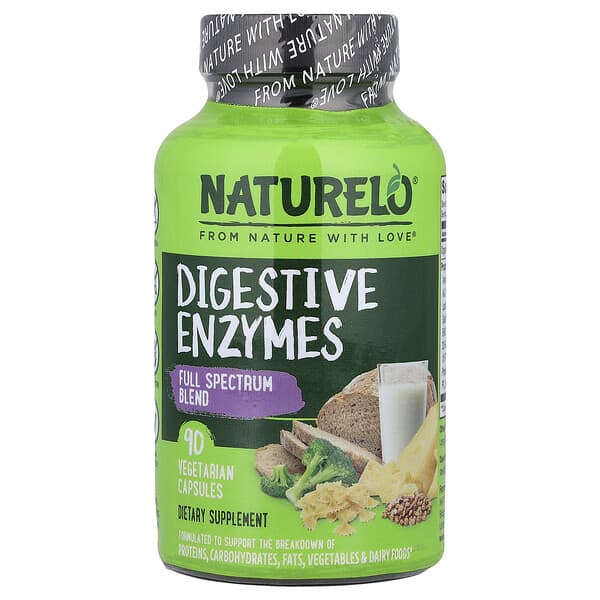 Digestive Enzymes, Full Spectrum Blend, 90 Vegetarian Capsules