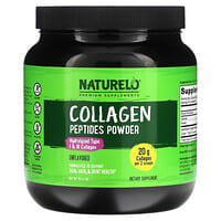 NATURELO, Collagen Peptides Powder, Unflavored, 1 lb (16 oz)