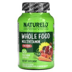 NATURELO, Whole Food Multivitamin For Teens, 120 Vegetarian Capsules