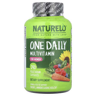 NATURELO, One Daily Multivitamin, For Women, tägliches Multivitamin für Frauen, 240 pflanzliche Kapseln