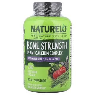 NATURELO, Bone Strength, Plant Calcium Complex, 240 Vegetarian Capsules