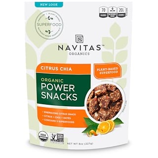 Navitas Organics, Organic Power Snacks, Citrus Chia, 8 oz (227 g)