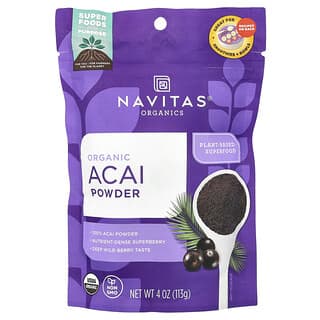 Navitas Organics, Açaí Orgânico em Pó, 113 g (4 oz)