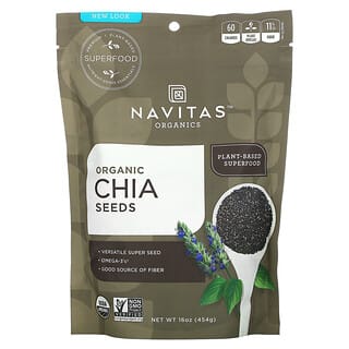 Navitas Organics, Sementes de Chia Orgânicas, 454 g (16 oz)