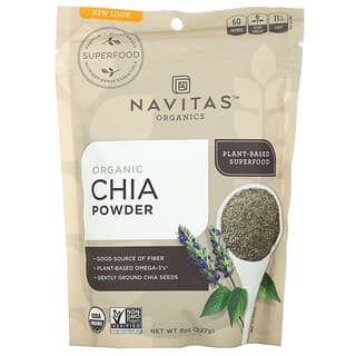 Navitas Organics, Chia Orgânica em Pó, 227 g (8 oz)