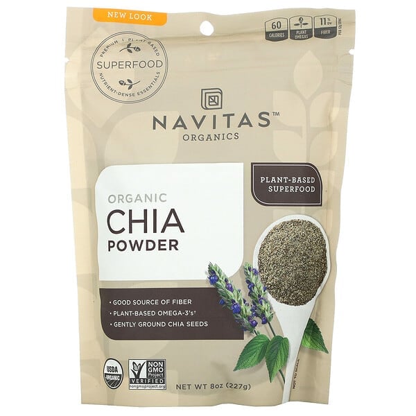 Navitas Organics, オーガニックチアパウダー, 8オンス（227 g）