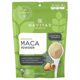Navitas Organics, عضوي، مسحوق الماكا، 16 أونصة (454 جم)