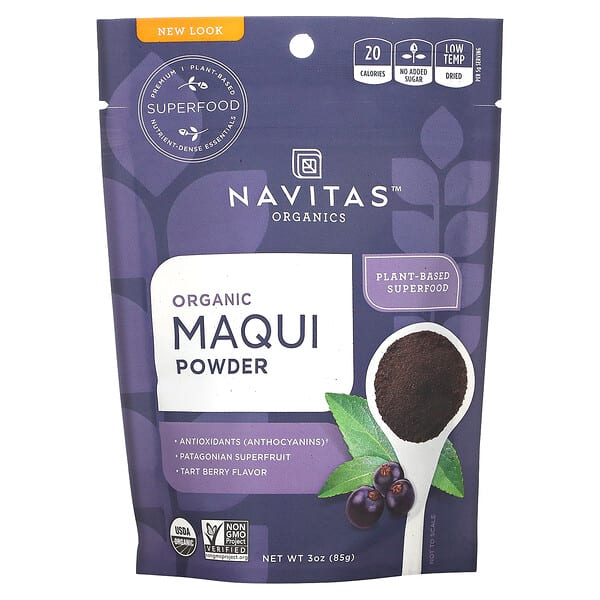 Navitas Organics, オーガニックマキパウダー、タルトベリー、3 oz (85 g)