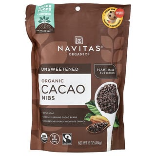 Navitas Organics, Βιολογικές νιφάδες κακάο, 454 γρ.