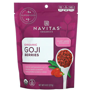Navitas Organics, Bayas de goji orgánicas, 227 g (8 oz)