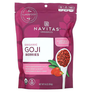 Navitas Organics, Bayas de Goji orgánica, 16 oz (45 g)