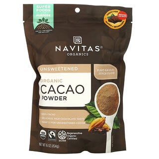 Navitas Organics, مسحوق الكاكاو العضوي، 16 أوقية (454 جم)