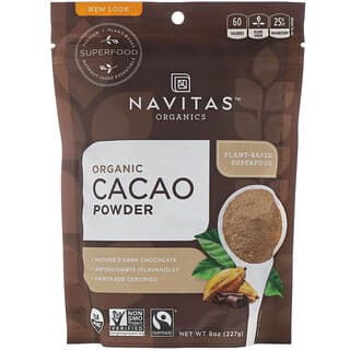 Navitas Organics, Poudre de cacao biologique, 227 g