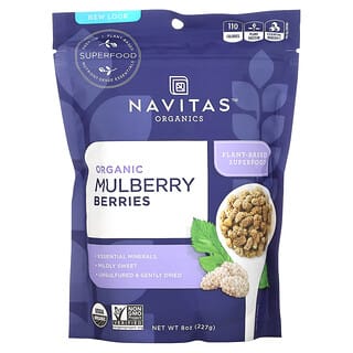 Navitas Organics, オーガニックマルベリーベリーズ、227g （8oz）