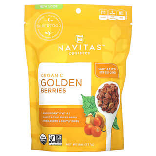 Navitas Organics, Bagas Douradas Orgânicas, 227 g (8 oz)