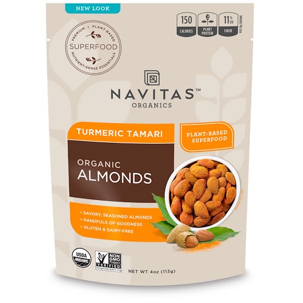 Navitas Organics, Organic, Superfood + Almonds, Turmeric Tamari, 4 oz (113 g) (Discontinued Item) 