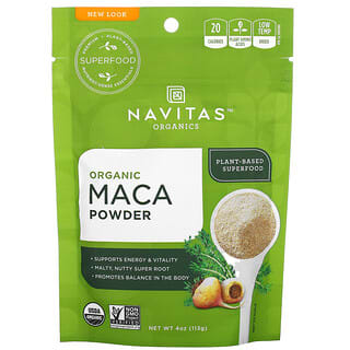 Navitas Organics, Maca orgánica en polvo, 113 g (4 oz)