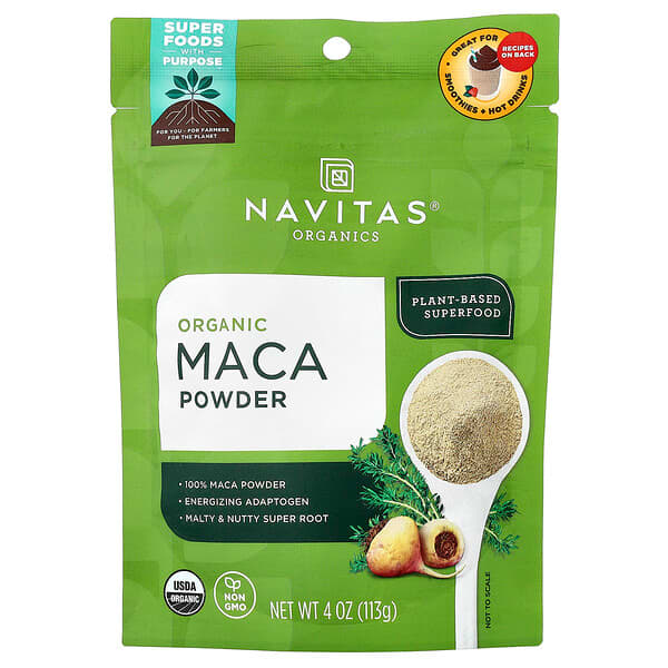 Navitas Organics, Maca Orgânica em Pó, 113 g (4 oz)