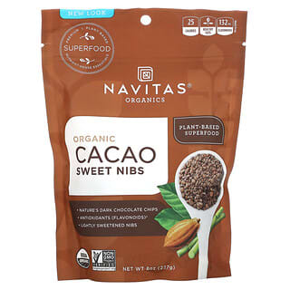 Navitas Organics, Semillas dulces de cacao orgánico, 227 g (8 oz)