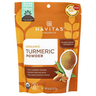 Navitas Organics, Açafrão Orgânico em Pó, 8 oz (224 g)