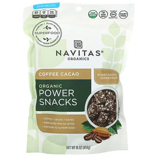 Navitas Organics, Bocadillos energéticos orgánicos, Café y cacao, 454 g (16 oz)
