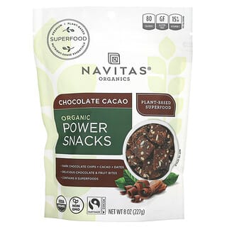 Navitas Organics, Power Snacks, Шоколадное какао, 8 унций (227 г)