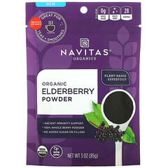 Navitas Organics, 有機エルダーベリーパウダー、85g（3オンス）