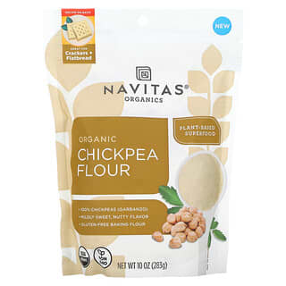 Navitas Organics, Harina de garbanzo orgánico, 283 g (10 oz)