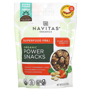 Navitas Organics, Organic Power Snacks, Superfood PB&J, 8 oz (227 g)