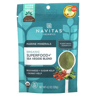 Navitas Organics, 海洋ミネラル、オーガニックスーパーフード＋海藻ブレンド、120g（4.2オンス）