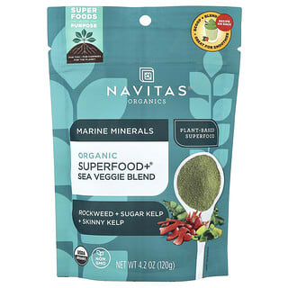 Navitas Organics, Морски минерали, органична суперхрана + смес от морски зеленчуци, 4,2 унции (120 г)