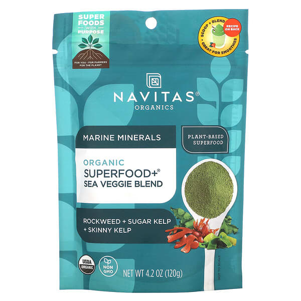 Marine Minerals, Organic Superfood+ Sea Veggie Blend, 4.2 oz (120 g)